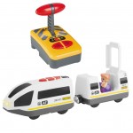 Set trenulet electric cu telecomanda RC cu lumini LED sunete -pentru seturile de trenulete din lemn Set trenulet electric cu telecomanda RC cu lumini LED sunete -pentru seturile de trenulete din lemn